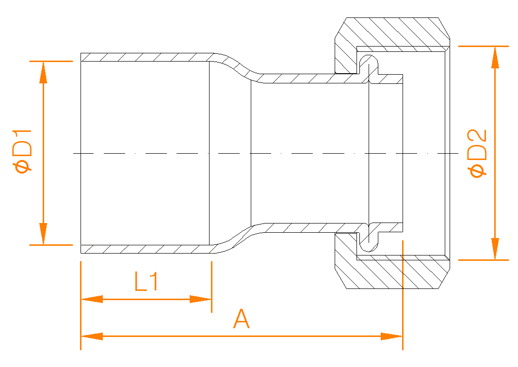 Tap Rib Connector Straight Tap Connector - Linhai Yongsheng Pipe Co.,Ltd